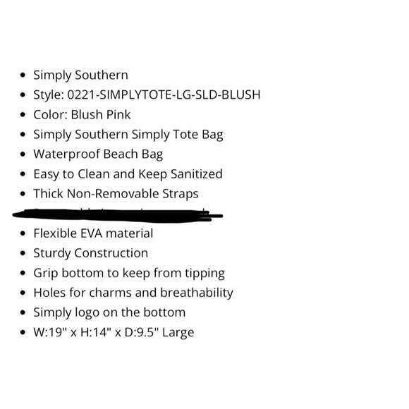 Simply Southern‎ Pink Beach Bag - Picture 8 of 8